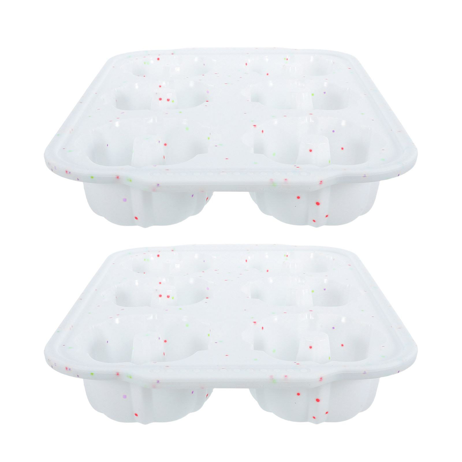 Donut Mold Silicone - 2 Stück Silikon-Backformen Donut-Pfanne mit Metallkern