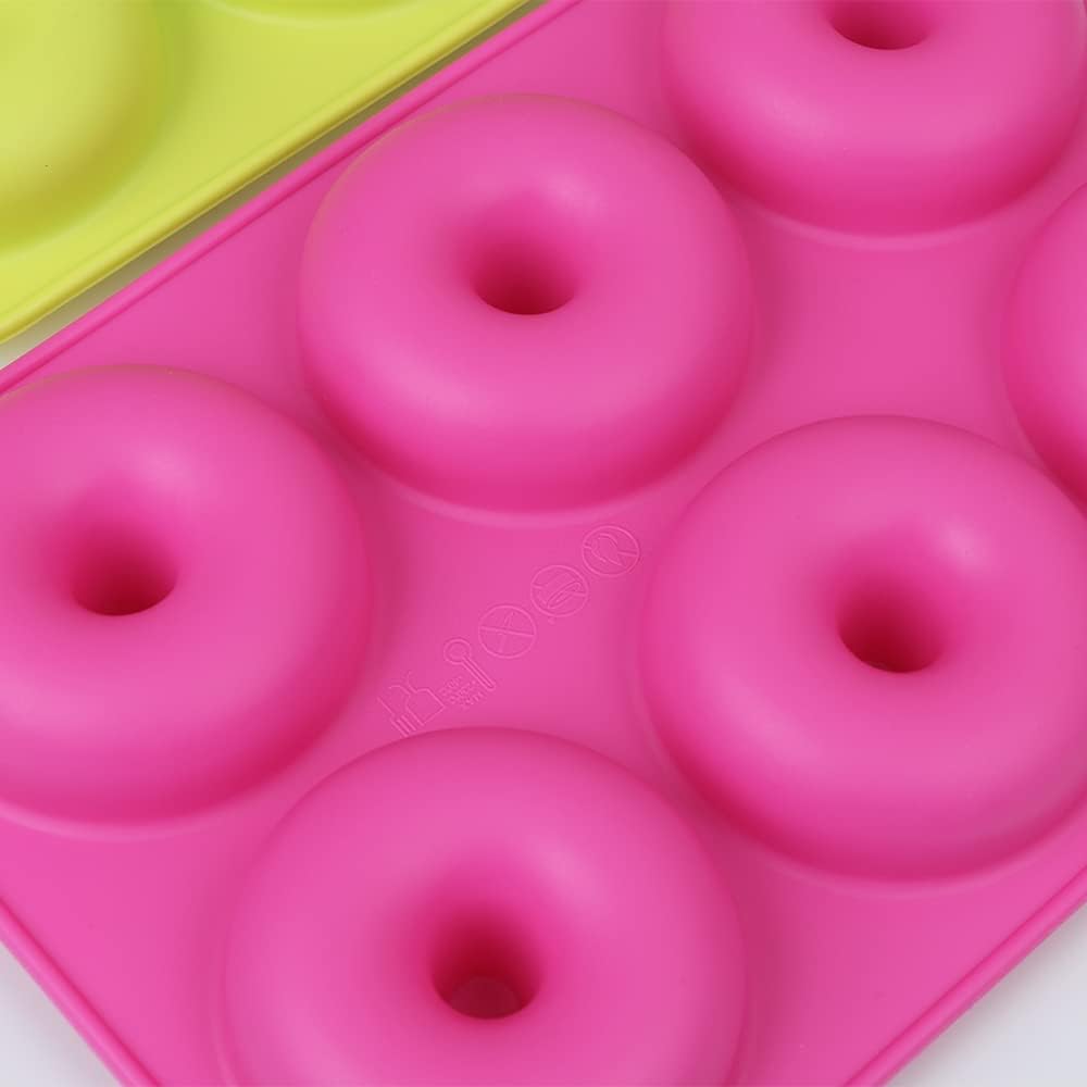 Donut Mold Silicone - Donut-Backform aus Silikon, einfach herausnehmen! Antihaft-Donut-Backformen