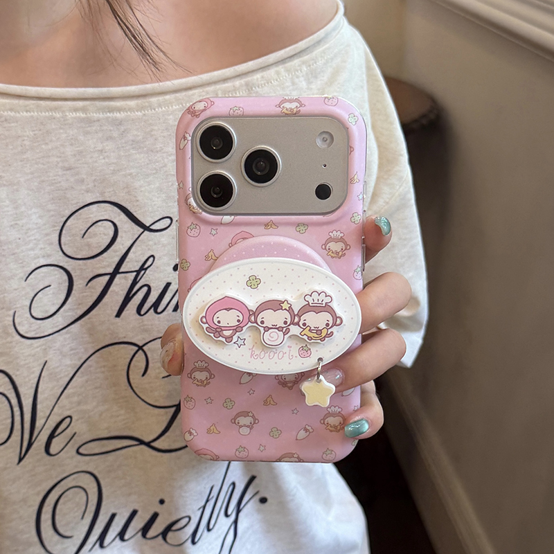 Taco Stand Holder - Kawaii Cartoon Affen Magnetische Handyhülle für