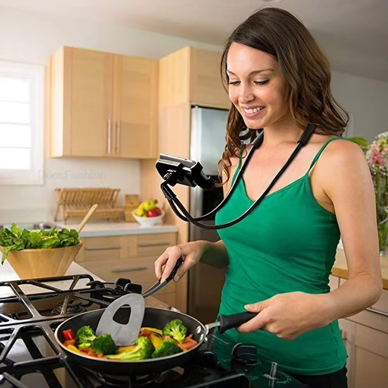 Taco Stand Holder - Flexibler Handyhalter zum Umhängen, Lazy-Necklace-Halterung, 360-Grad-Telefonhalter