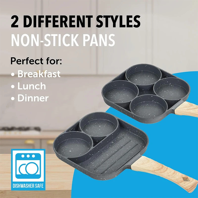 Eierpfanne für Pfannkuchen, 4- – Egg Waffle Pan Bewertung und Preis