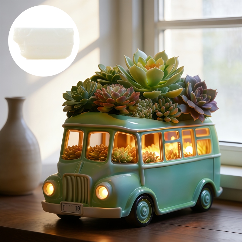 Bus-Sukkulenten-Blumentopf-Har – Potsticker Mold Bewertung und Preis
